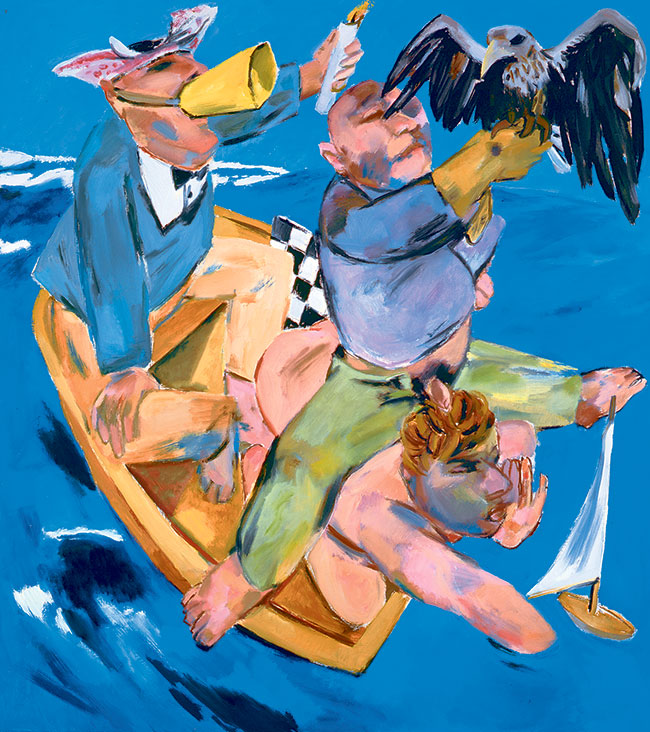 Ship of Fools, c.1972 (oil on canvas)